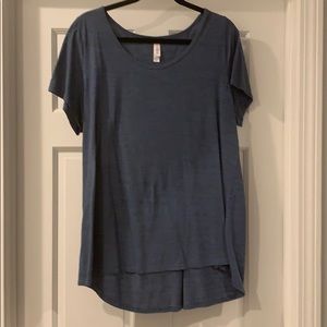 Lularoe Classic Tee 2X Heathered Blue